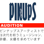 ピンナップスアーティストでは次代を担うミュージシャン、俳優、女優を求めています